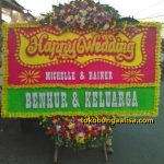 Bunga Papan ucapan Selamat & Bahagia, Happy Wedding