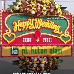 Bunga Papan ucapan Selamat & Bahagia, Happy Wedding
