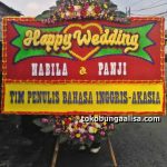 Bunga Papan ucapan Selamat & Bahagia, Happy Wedding