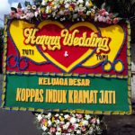 Bunga Papan ucapan Selamat & Bahagia, Happy Wedding