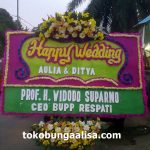 Bunga Papan ucapan Selamat & Bahagia, Happy Wedding