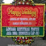 Bunga Papan ucapan Selamat & Bahagia, Happy Wedding